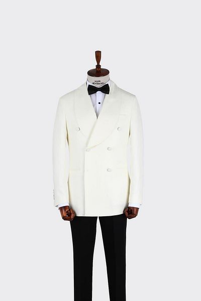 Kadir Büyükkaya Men's Double Breasted Tuxedo-Kax1721W