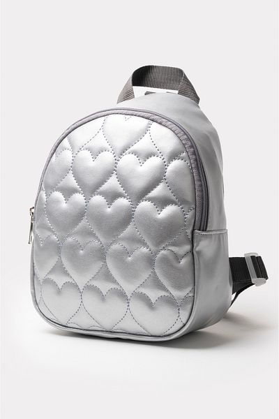 ICONE BAG Rucsac de mărime medie pentru fetiță cu inimă brodata