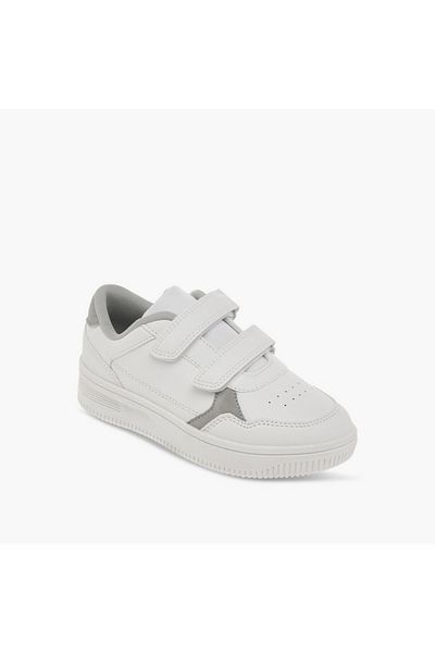 LBL by Shoexpress Panelled Sneakers with Hook and Loop Closure