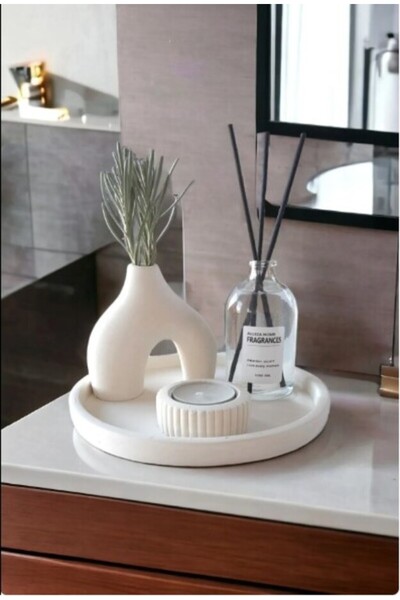 aymumi home Dekoratif Nordik Minyatür 100 ml Oda Kokusu Mumluklu Set (tealight Mum Dahil Değildir )