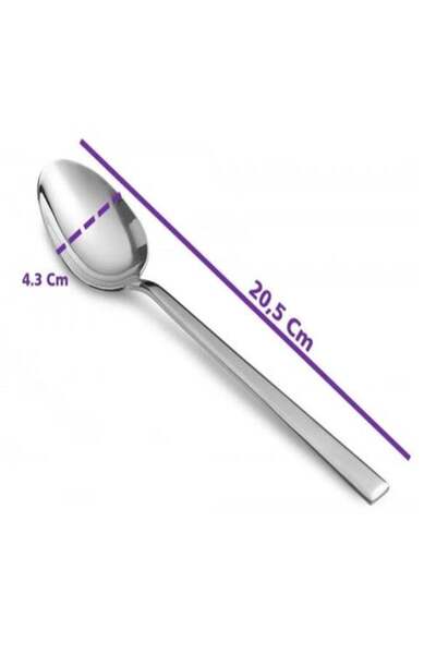 BAYDURSAN PASLANMAZ ÇELİK PARLAK YEMEK KAŞIĞI METAL KAŞIK