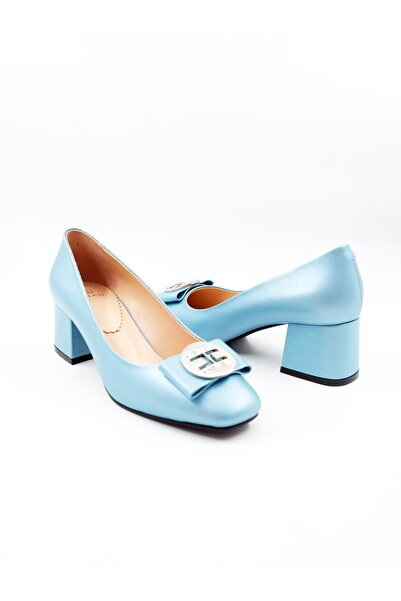 Tenau Kadın Hakiki Deri  Topuklu Ayakkabı