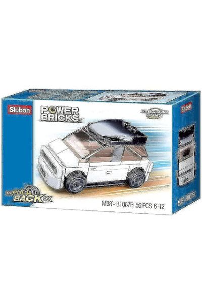 Sluban PowerBricks- Pull Back Car 56PCS (M38-B1067B) (6004693)
