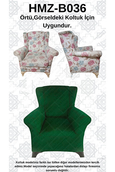 Akbal Home İtalyan Nubuk HMZ-B036 Kalıp Berjer Koltuk Örtüsü