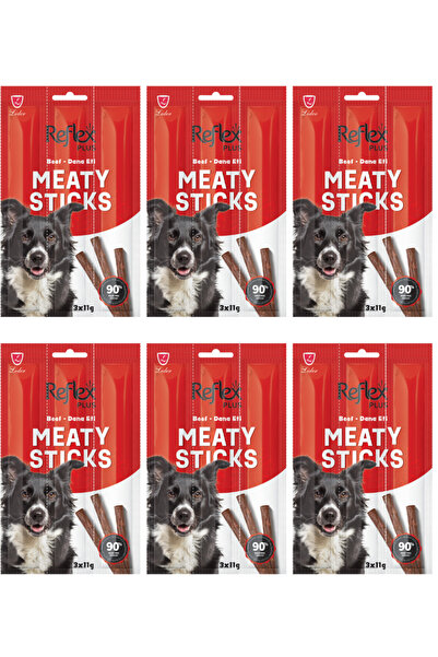 Reflex Dana Etli Çubuk Yetişkin Köpek Ödül Maması Meaty Sticks 3x11gr - 6 Adet