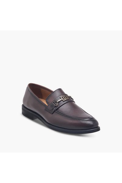 Duchini Duchini Men's Buckle Detail Slip-On Shoes