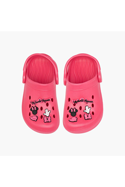 Disney حذاء قباقيب سهل الارتداء بطبعة ميني ماوس
