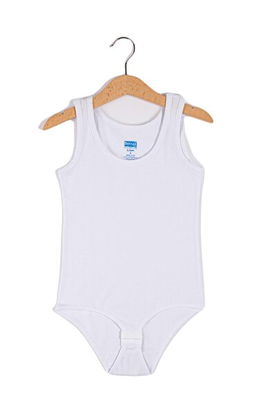 herrenk Body fără mâneci cu bretele late din Lycra pentru fete Berrak-2538