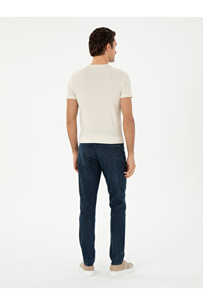 Cacharel Lacivert Slim Fit Pamuk Karışımlı Jean Pantolon 50309095-VR033