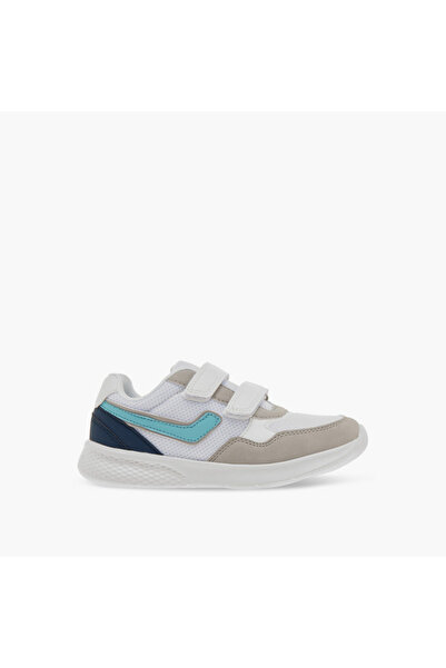 LBL by Shoexpress Colourblock Sneakers with Hook and Loop Closure