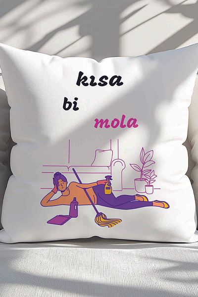 qoeuyl boutique Short Bi Break Printed Funny Gift Fiber Filled Satin Decorative Pillow