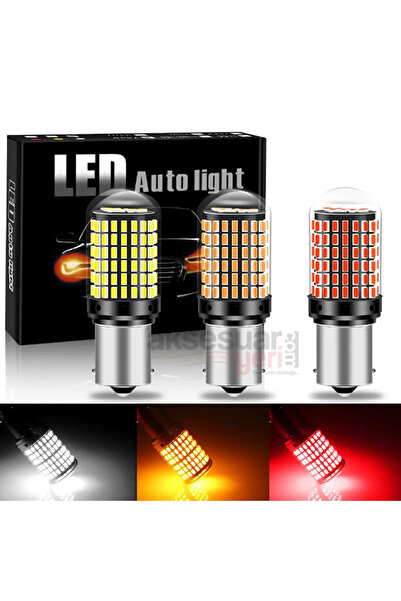 Extra Marketing P21w 144 Led Ultra Parlak Tek Duy Beyaz Geri Vites Park Ampulü Oto LED Aydınlatma (2’li Set)