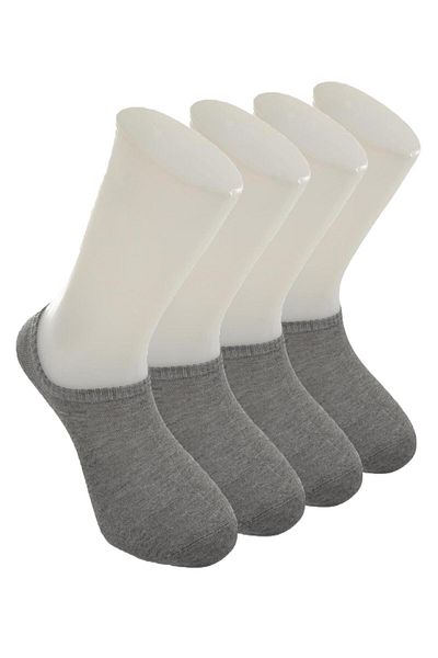 Dündar Men's 4-Piece Plus Seamless Scented Bamboo Sneaker Invisible Socks