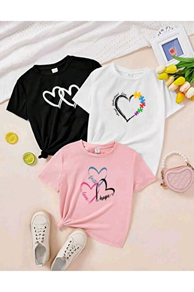 FAVORİST Παιδικά T-Shirt Πακέτα 3 Τεμαχίων