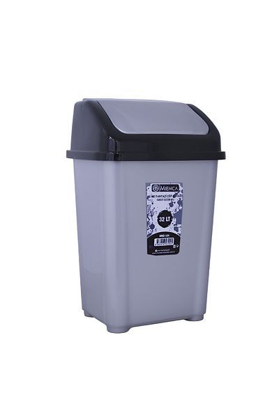 Generic 32L Plastic Swing Lid Wastebasket