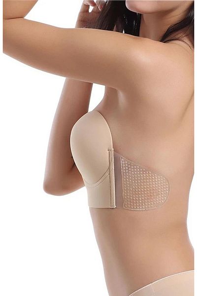 DoDe Flora F.k. Lenjerie Femei Push Up Invisibil Auto-adeziv Ghost Bustier Sutien