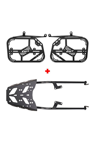 GP KOMPOZİT GP Kompozit Honda NX 500 2025 Uyumlu Arka ve Yan Çanta Demiri Seti Siyah