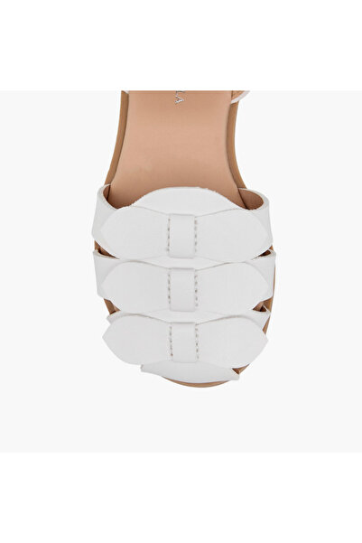 Flora Bella by Shoexpress Flora Bella Bow Accent Sandals with Hook and Loop Closure