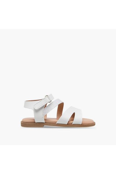 Flora Bella by Shoexpress Flora Bella Strap Detail Sandals with Hook and Loop Closure