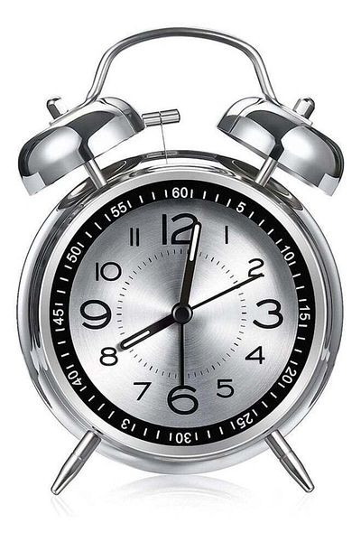 COOYA Loud Alarm Clock for Heavy Sleepers Adults,Non-Ticking Quartz, for Bedrooms Bedside (Black)