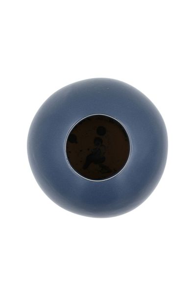 BM GİFT DESİGN Vază albastru-denim decorativă din porțelan 10x17,5cm