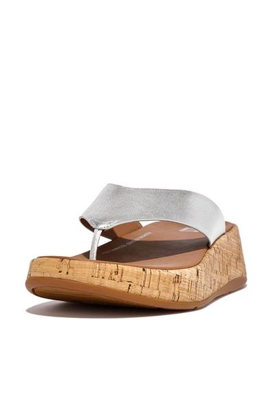 Fitflop Γυναικείες ασημένιες σαγιονάρες Fmode Flatform Fitflop