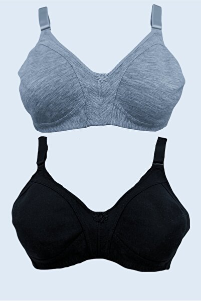 BEYAZTOPTAN Sutien de recuperare din bumbac pieptănat cu bretele late