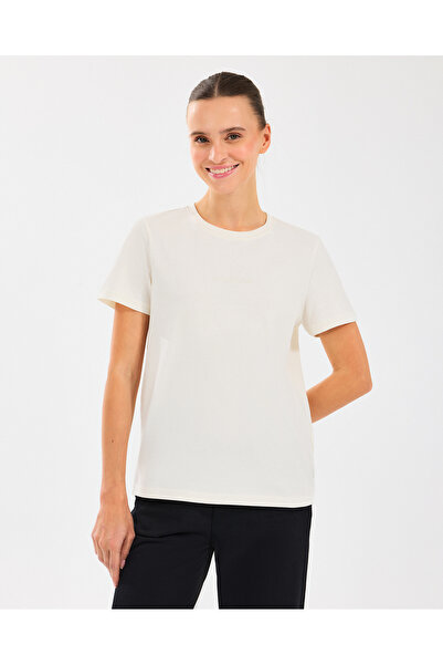 SKECHERS W Essential Crewneck T-Shirt Γυναικείο Off White Tshirt S2510029-102