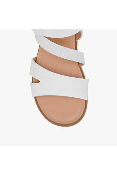 Flora Bella by Shoexpress Flora Bella Strap Detail Sandals with Hook and Loop Closure