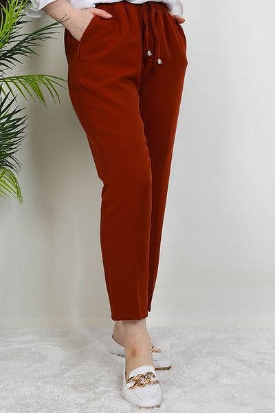Giza Giyim Elastic Waist Trousers Tile
