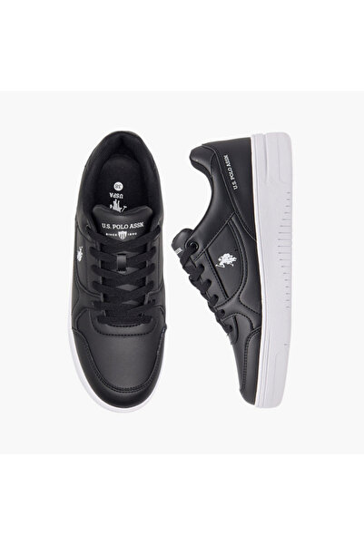 U.S. Polo Assn. U.S. Polo Assn Women's Logo Detail Sneakers with Lace-Up Closure