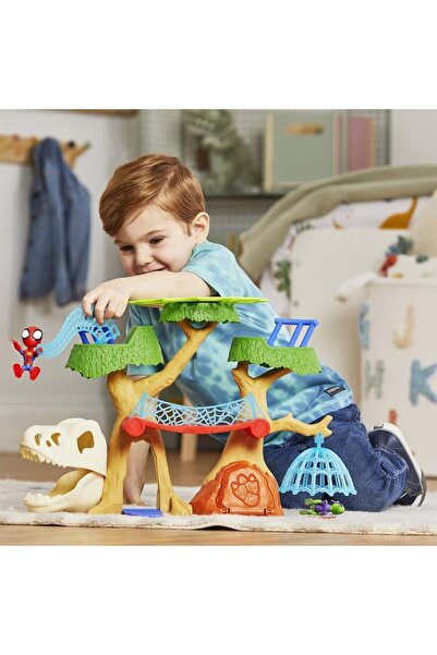Marvel Spidey Dino-Webs Ağaç Evi Oyun Seti F9477