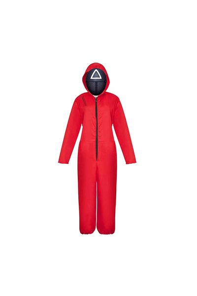 KidMania Costum gardian Squid Game, KidMania®, model Triunghi pentru adulti - Jocul Calamarului M