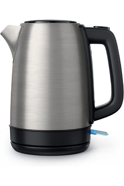 COOYA Electric Kettle,with Spring Lid and Indicator Light Pirouette Base,Stainless Steel,1.7L Capacity