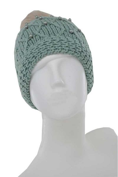 Kitti Girl's Pilling Resistant Inner Fleece Pearl Pompom Beret (K22140-02)