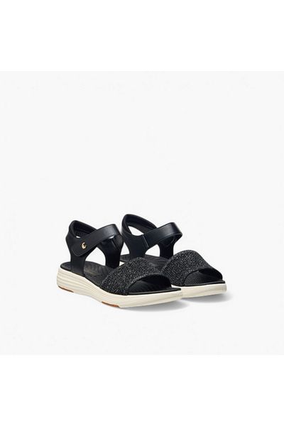Le Confort Textured Sandals with Hook and Loop Closure