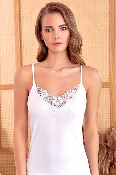 Berrak Γυναικείο μπλουζάκι με λουράκια από κορδόνι Ribana GüpürLü 3 τεμαχίων Berrak-2011