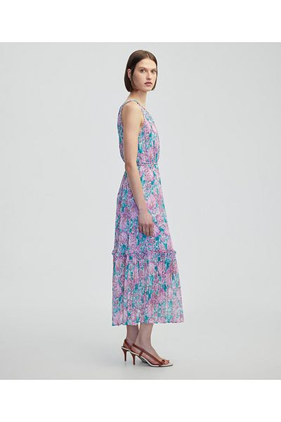 İpekyol Asymmetric Sleeve Chiffon Dress