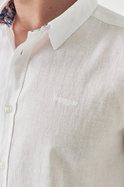 WRANGLER Regular Fit Довгорукавна сорочка для чоловіків, екрю W221085102