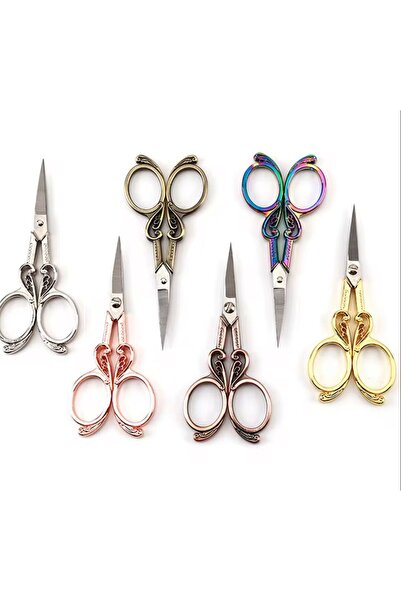 OZN AKSESUAR Söz Nişan Makası, Kurdele Açılış Özel Gün Merasim Dikiş Nakış Makası gümüş