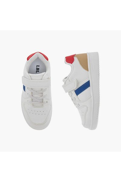 LBL by Shoexpress Colourblock Sneakers with Hook and Loop Closure