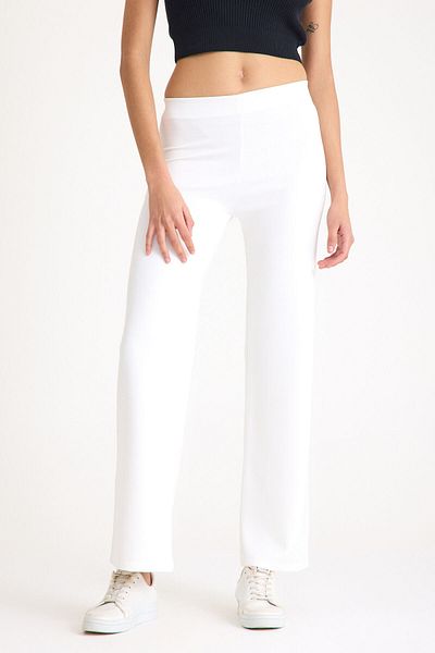 EFFE Comfortable Fit Wide Leg Modal Fabric Women's Trousers