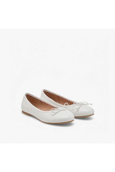 Little Missy Little Missy Bow Accent Slip-On Ballerina Shoes