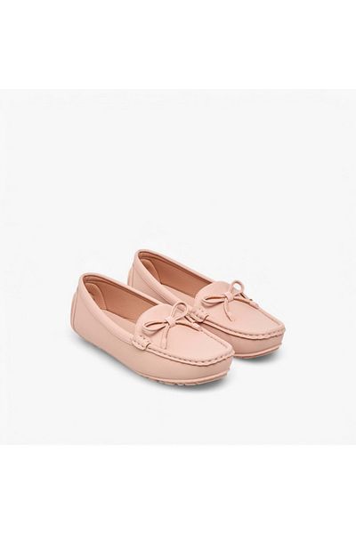 Paprika Bow Accent Slip-On Loafers
