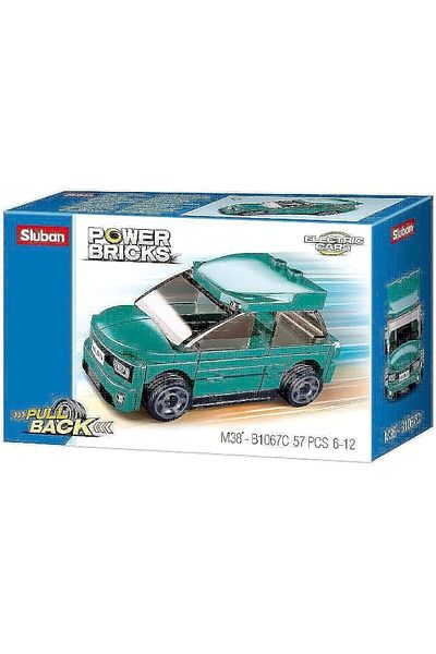 Sluban PowerBricks- Pull Back Car 57PCS (M38-B1067C) (6004694)