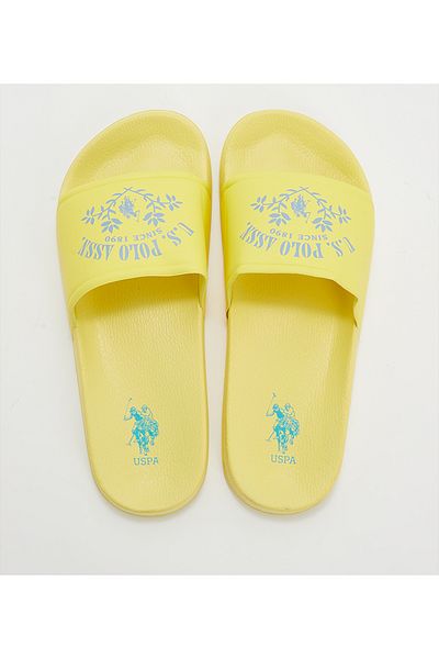 U.S. Polo Assn. MELOM GLB WMN_YELLOW شباشب وشرائح