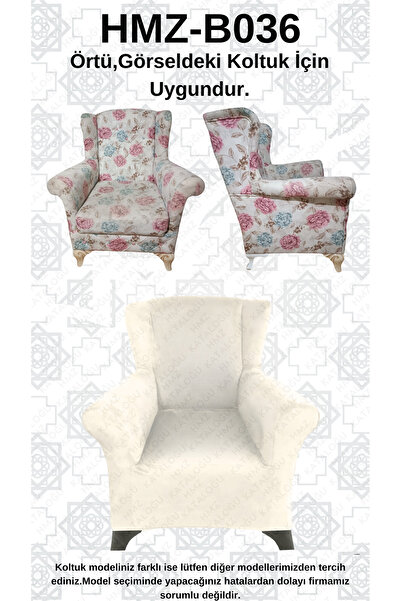 Akbal Home İtalyan Nubuk HMZ-B036 Kalıp Berjer Koltuk Örtüsü