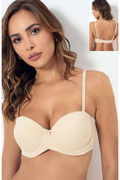 DoDe Flora Στράπλες 4010 Model Push Up Bra - Godewo
