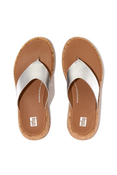 Fitflop Γυναικείες ασημένιες σαγιονάρες Fmode Flatform Fitflop