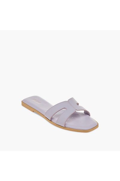 Celeste Women's Textured Cutout Detail Slip-On Sandals